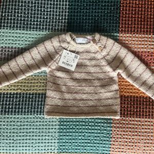 Zara Knit Stripe Sweater 3 -6 months